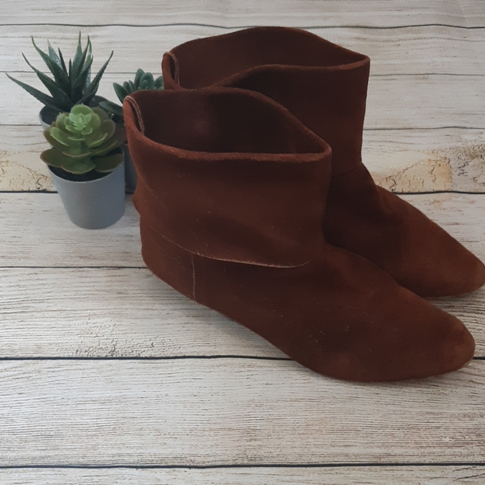 Vintage Suede Ankle Boots